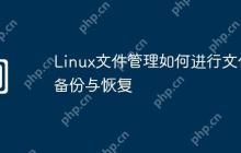 Linux文件管理如何进行文件备份与恢复