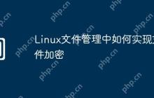 Linux文件管理中如何实现文件加密