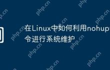 在Linux中如何利用nohup命令进行系统维护