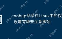 nohup命令在Linux中的权限设置有哪些注意事项