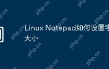 Linux Notepad如何设置字体大小