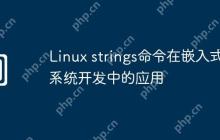 Linux strings命令在嵌入式系统开发中的应用