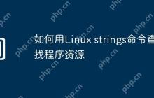 如何用Linux strings命令查找程序资源