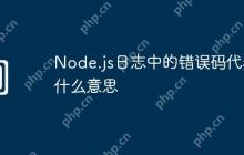 Node.js日志中的错误码代表什么意思