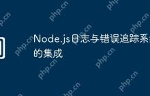 Node.js日志与错误追踪系统的集成