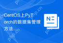 CentOS上PyTorch的数据集管理方法