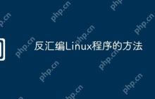 反汇编Linux程序的方法