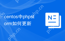 centos中phpstorm如何更新