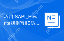 巧用ISAPI_Rewrite规则写IIS防盗链