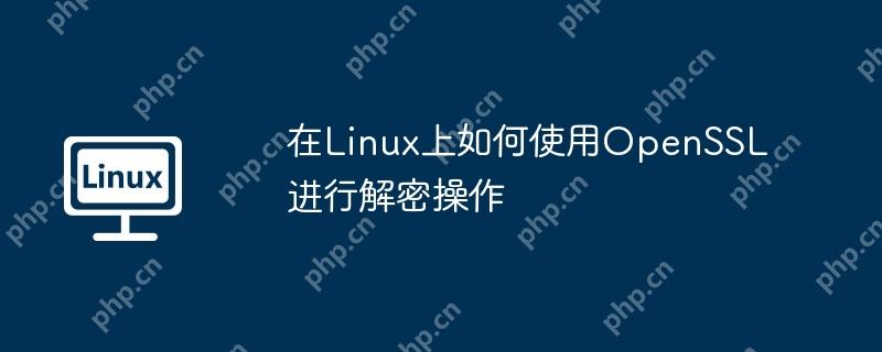 在Linux上如何使用OpenSSL進行解密操作-小浪學習網