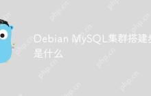 Debian MySQL集群搭建步骤是什么