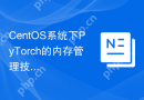 CentOS系统下PyTorch的内存管理技巧