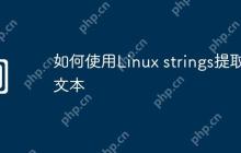 如何使用Linux strings提取文本