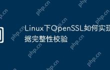 Linux下OpenSSL如何实现数据完整性校验