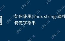 如何使用Linux strings查找特定字符串