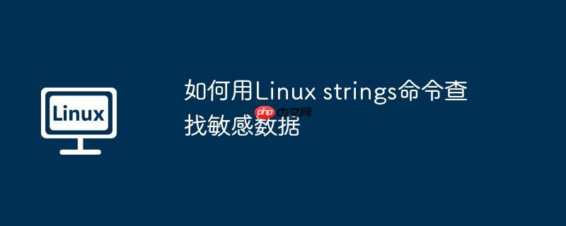 如何用linux strings命令查找敏感数据
