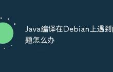 Java编译在Debian上遇到问题怎么办