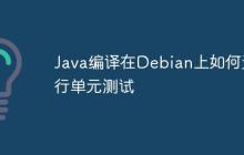 Java编译在Debian上如何进行单元测试