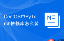CentOS中PyTorch依赖库怎么装