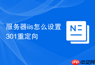 服务器iis怎么设置301重定向
