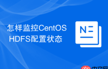 怎样监控CentOS HDFS配置状态