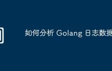 如何分析 Golang 日志数据