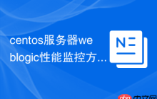 centos服务器weblogic性能监控方法