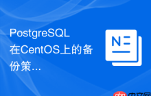PostgreSQL在CentOS上的备份策略是什么