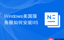 Windows美国服务器如何安装IIS