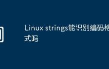 Linux strings能识别编码格式吗