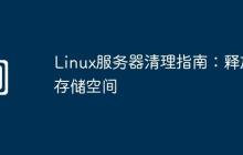 Linux服务器清理指南：释放存储空间