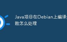 Java项目在Debian上编译失败怎么处理