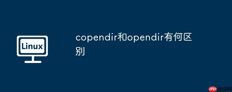 copendir和opendir有何区别
