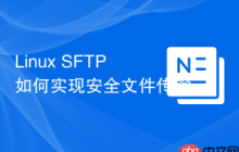 Linux SFTP如何实现安全文件传输