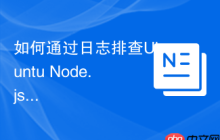 如何通过日志排查Ubuntu Node.js应用故障