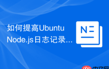 如何提高Ubuntu Node.js日志记录效率