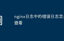nginx日志中的错误日志怎么查看