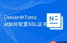 Debian中Tomcat如何配置SSL证书