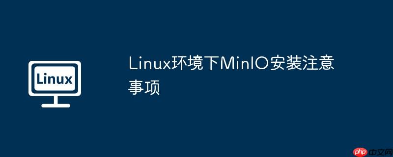 Linux环境下MinIO安装注意事项