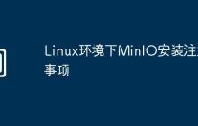 Linux环境下MinIO安装注意事项