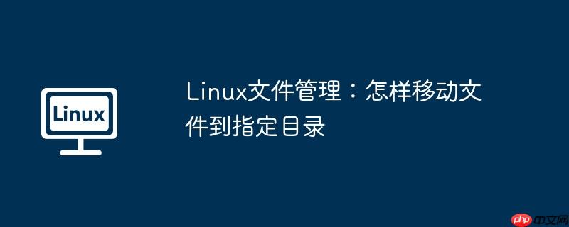 Linux文件管理：怎样移动文件到指定目录