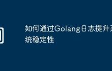 如何通过Golang日志提升系统稳定性