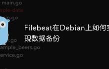 Filebeat在Debian上如何实现数据备份