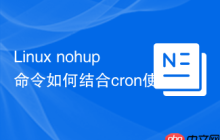 Linux nohup命令如何结合cron使用