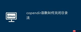 copendir函数如何关闭目录流