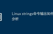 Linux strings命令输出如何分析