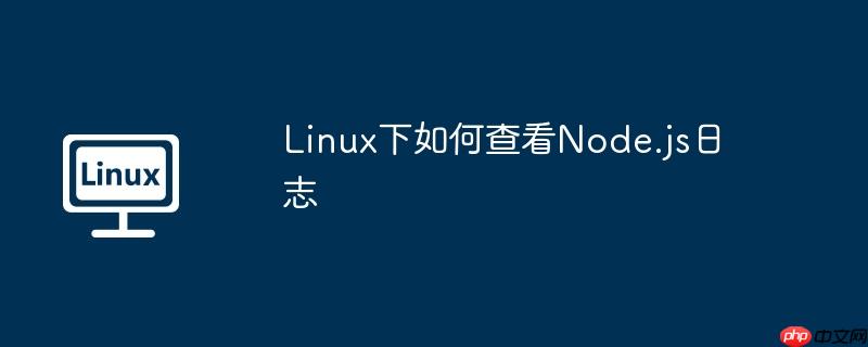 linux下如何查看node.js日志