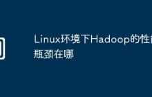 Linux环境下Hadoop的性能瓶颈在哪