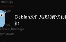 Debian文件系统如何优化性能