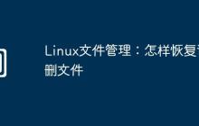 Linux文件管理：怎样恢复误删文件